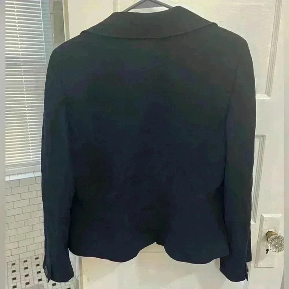 Anne Taylor Loft black longsleeve business formal blazer size 10 - Picture 7 of 11